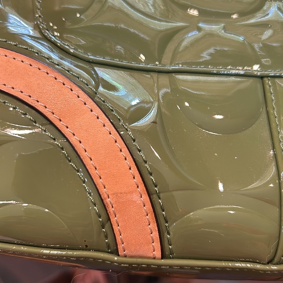 Coach Medium Patent Leather Tote Bag - Picture 13 of 16